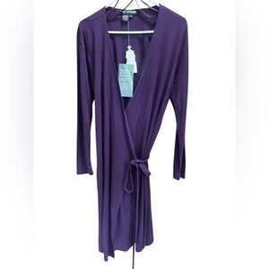 NWT~ Vintage Nina Leonard Wrap Dress Size large.